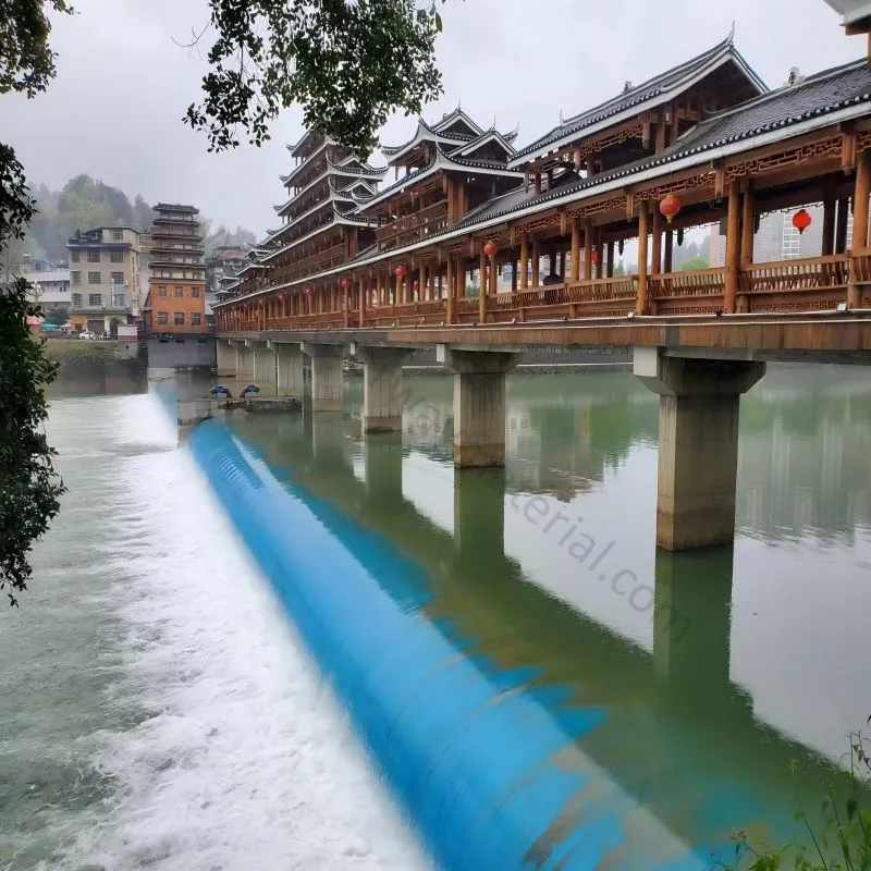 Inflatable/water-filled rubber dam: direct from factory